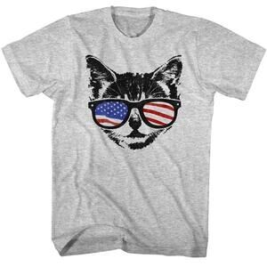 American Society Patriot Cat Funny Graphic Unisex T-Shirt